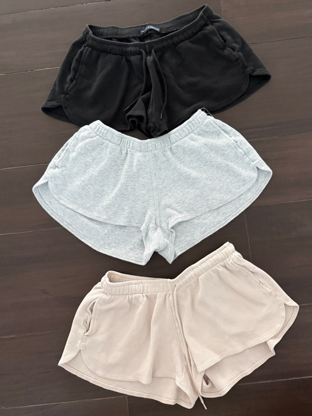 Set of 3 Brandy Melville/ John Gault Waffle Knit Shorts
